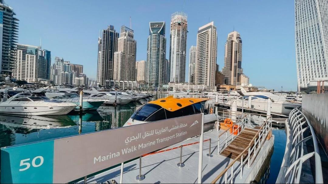 High Floor With City Skyline & Burj Khalifa View 3 Bedroom Unit Marina 迪拜 外观 照片