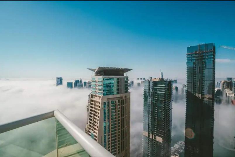 High Floor With City Skyline & Burj Khalifa View 3 Bedroom Unit Marina 迪拜 外观 照片