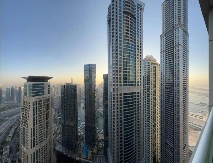 High Floor With City Skyline & Burj Khalifa View 3 Bedroom Unit Marina 迪拜 外观 照片